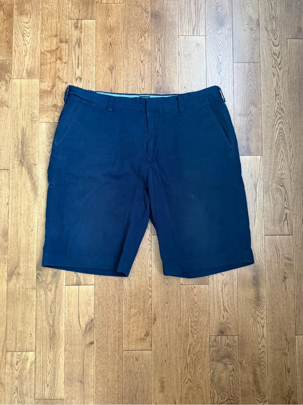 J. Crew Classic Navy Flat-Front Chino Shorts